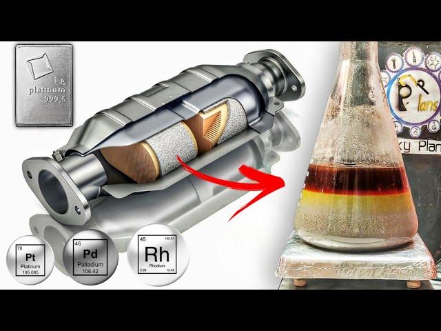 Extract Palladium and platinum from car CATALYTIC CONVERTERS