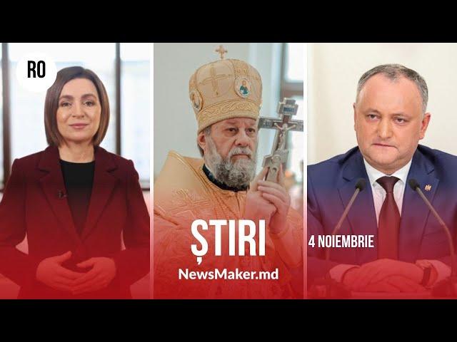 Sandu, felicitată de Mitropolitul Vladimir/Remanieri în Guvern/PSRM nu recunoaște președintele ales