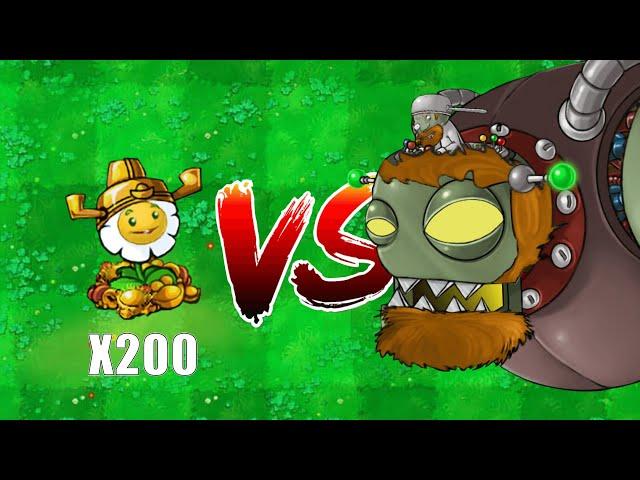 200 Plants vs. Dr. Dave: Who Can Defeat Him in One Go?  PVZ Hybrid Challenge