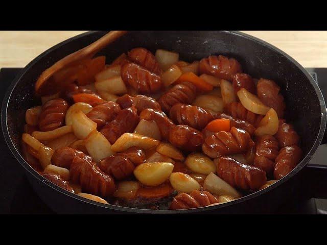 Stir-Fried Sausages With Vegetables