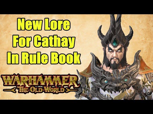 New Lore For Grand Cathay - Warhammer The Old World