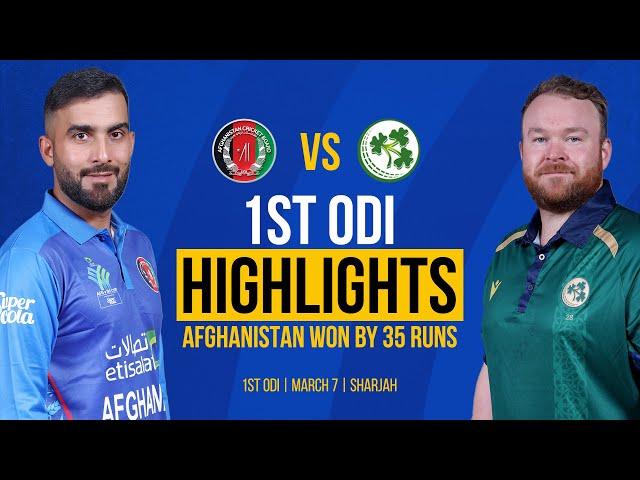 Afghanistan vs Ireland | FULL MATCH HIGHLIGHTS | 1st ODI | Ireland Tour of Afghanistan 2024 | ACB