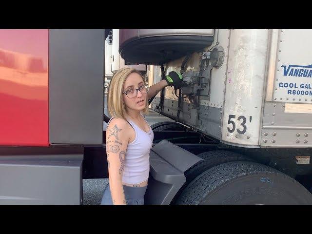 Backing/Fueling/Uncoupling | Trucking Part 10 (Female Truck Driver)