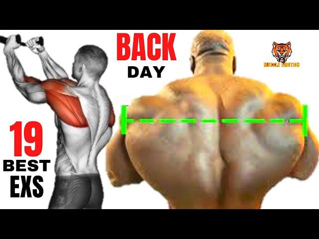 19  BEST BACK EXERCISES TO GET BIGGER BACK FAST / MUSCULATION DOS RÉSULTAT RAPIDE