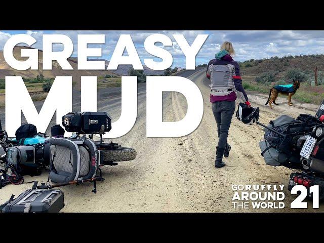 S01-E21  We have a nasty MOTORCYCLE CRASH on BMW off-road bikes riding to the Painted Hills