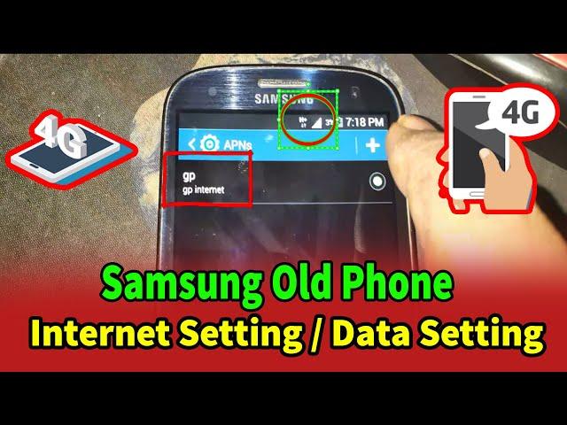 Samsung old phone data setting, Internet setting, How to internet setting data setting, Data