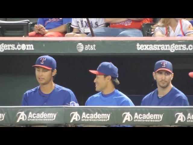 Yu Darvish & Kensuke Tanaka (Mar.27, 2014 @Globe Life Park in Arlington)