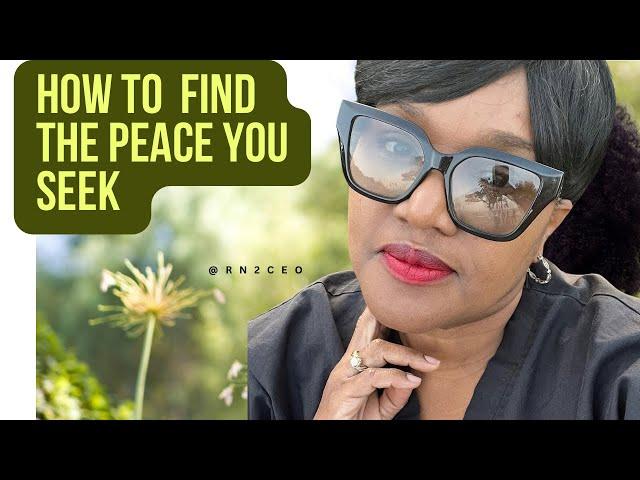 How To Find Peace! Intentional ways to live. #Love