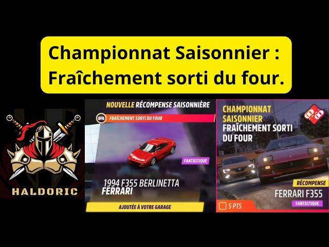 Forza Horizon 5 (FH5) Championnat Saisonnier : Fraîchement sorti du four.