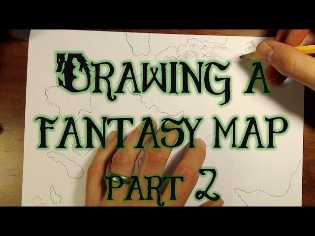 Drawing a Fantasy Map (part 2) - Mountains