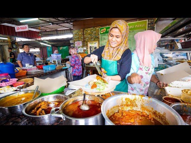 Street Food Malaysia  NASI KERABU + Malay Food Tour in Kelantan, Malaysia!