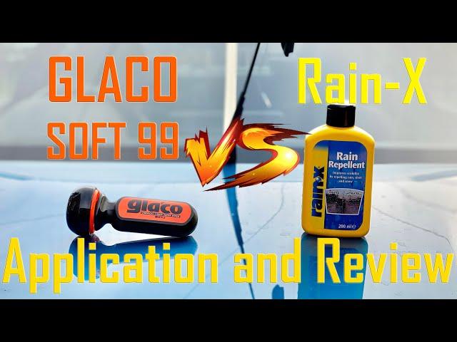 GLACO SOFT99 vs RAIN-X application and first comparison of the best water repellents on the market!