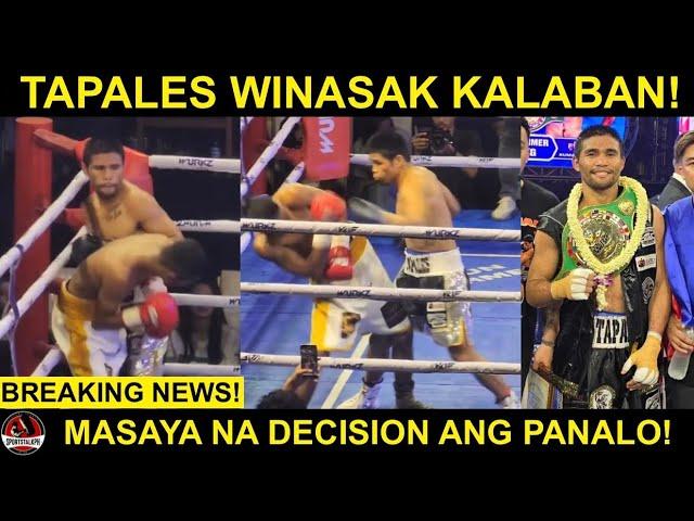 BREAKING: Tapales PANALO! Masaya na hindi KNOCKOUT ang kalaban niya! | Canelo PRANGKA kay Crawford