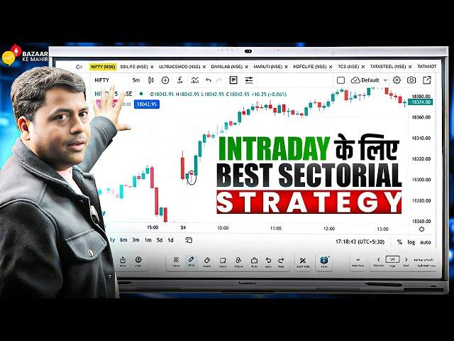 Intraday Trading का Secret! Best Sectorial Strategy for Big Profits | @primetechnicalindia  | BKM |