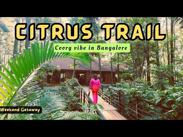 A drive to CITRUS TRAIL|Mini Coorg,Coffee plantation & Cafe just at 40km from Bangalore|Karaj Vlog