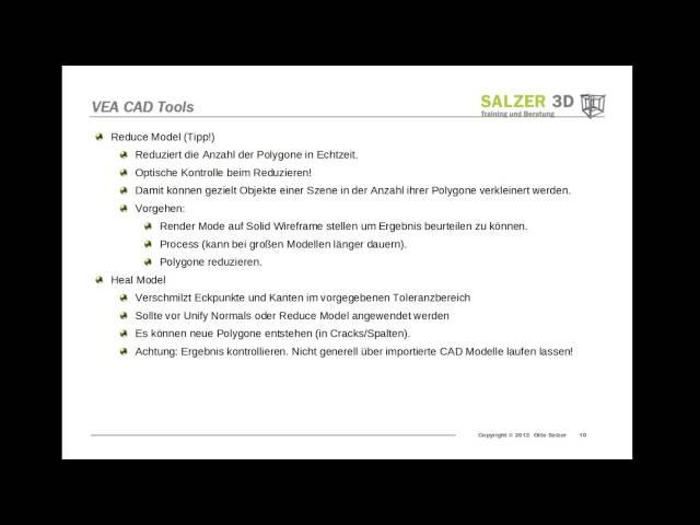 SAP Visual Enterprise Author 7 Schulung