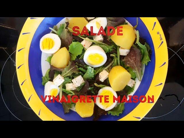 Salade Avec Vinaigrette Fait Maison