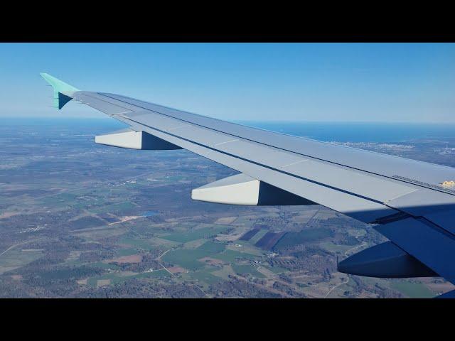 Cyprus Airways A320 approach and landing to Tallinn TLL/EETN