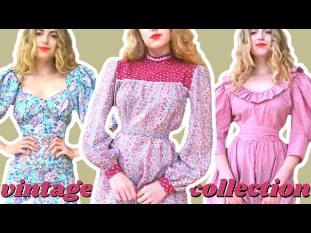 TRYING ON EVERYTHING IN MY CLOSET: VINTAGE DRESS COLLECTION (MY ENTIRELY THRIFTED WARDROBE)