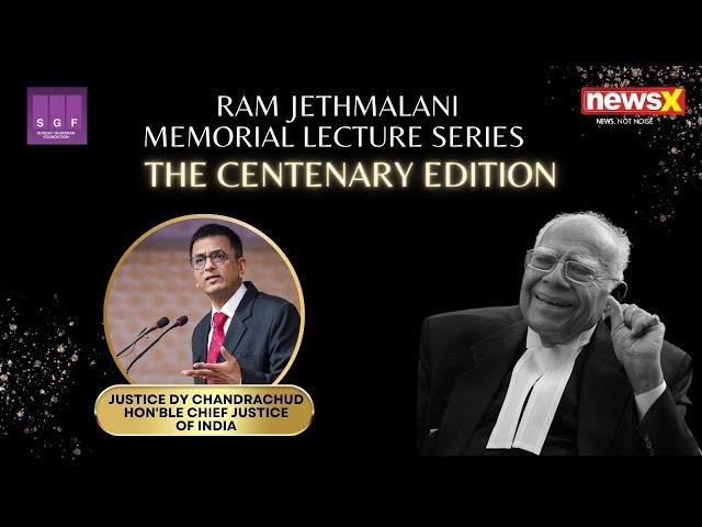 CJI DY Chandrachud's Speech | Ram Jethmalani Memorial Lecture Series 2023 LIVE | Centenary Edition |