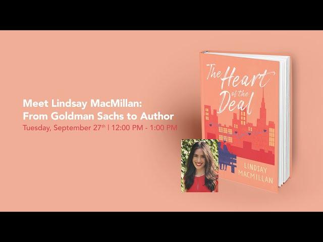 Meet Lindsay MacMillan: From Goldman Sachs to Author