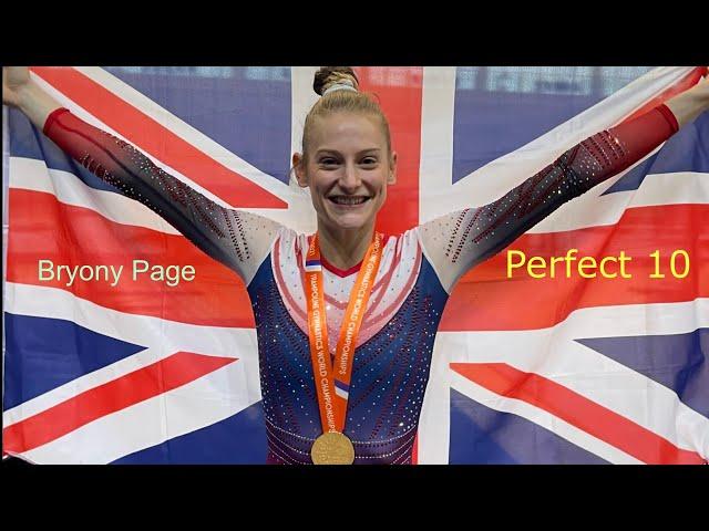 Bryony Page(Great Britain). Trampoline - Perfect 10(Horizontal displacement) World Championship 2022