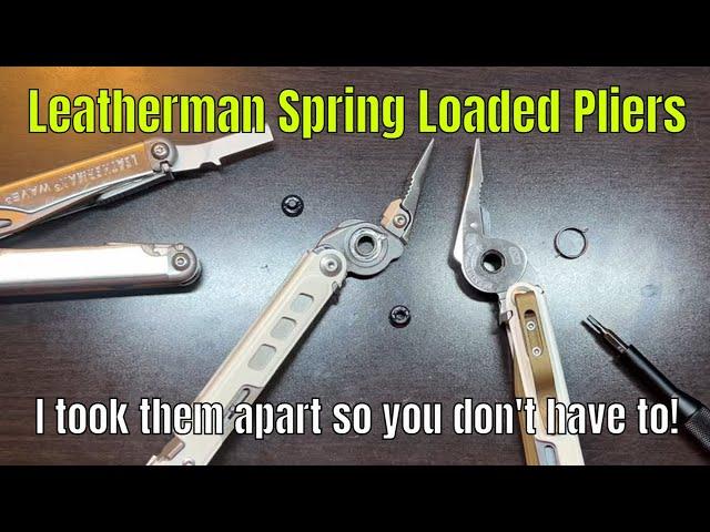 Leatherman Garage #5 - I had to know how the spring action pliers worked!