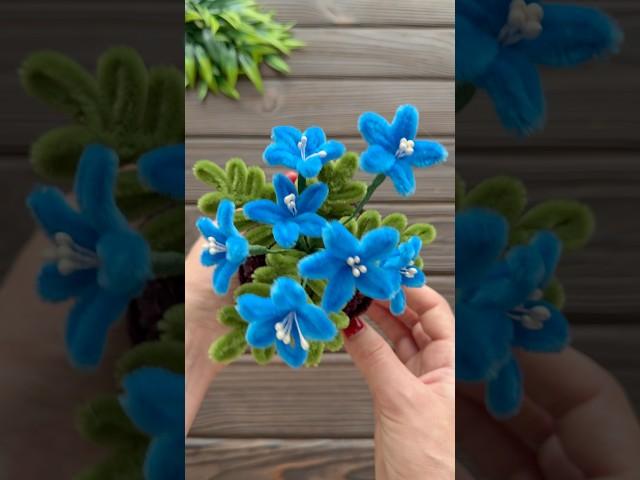 Easy Ideas! How to Make Flower from Chenille Wire DIY Pipe Cleaner Flower