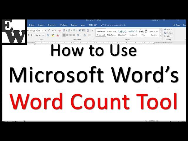 How to Use Microsoft Word’s Word Count Tool