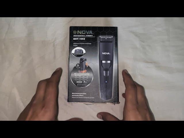 Unboxing the New NOVA NHT 1052 USB Trimmer 90 min Runtime. #unboxing #nova #trimmer #vlog #new