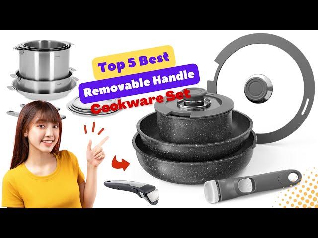 Top 5 Best Detachable Handle Nonstick Cookware Sets | Space Saving Cookware With Removable Handles
