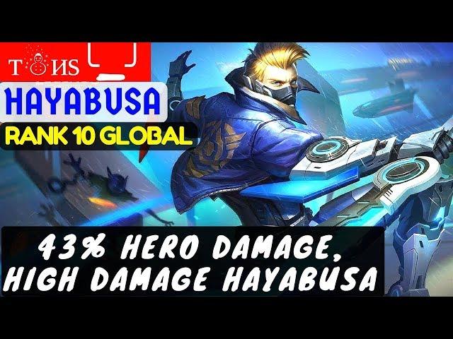 43% Hero Damage, High Damage Hayabusa [Top 10 Global Hayabusa] тиѕ╰_╯ Hayabusa Gameplay #1