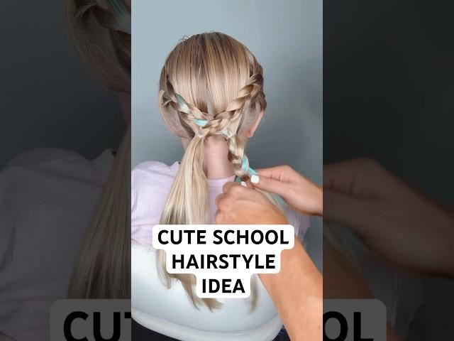 CUTE SCHOOL HAIRSTYLE IDEA | Audrey and Victoria #hairstyle #hairtutorial