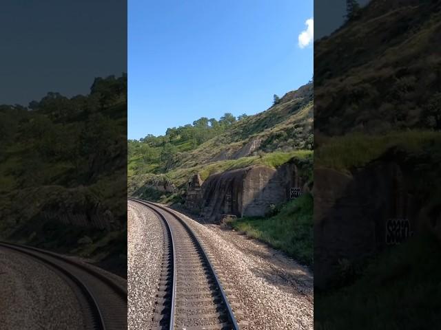 Cab ride past old tunnel 4 #tehachapi #train #cabride