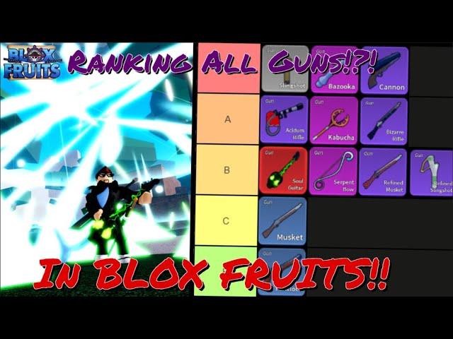 (Blox Fruits) Ranking All Guns in BLOX FRUITS!!