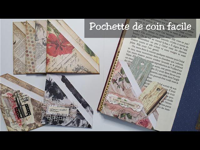 Idée pour ton Junk journal (49) Pochette de coin facile