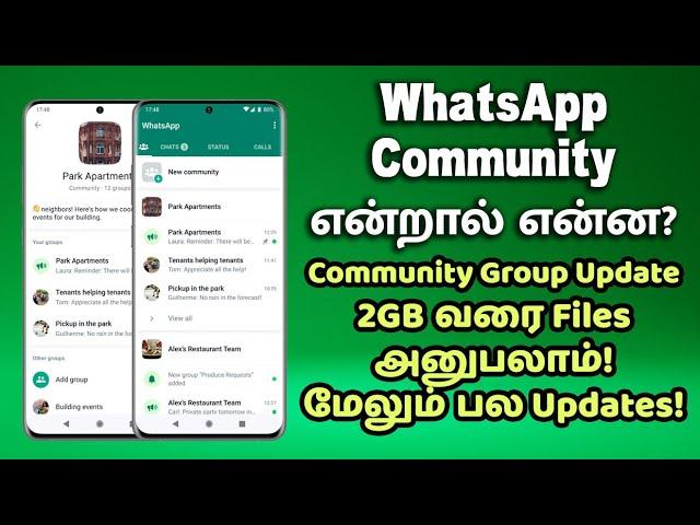 WhatsApp Community என்றால் என்ன? - Group Community Update, 2GB File Sharing & மேலும் பல Features!