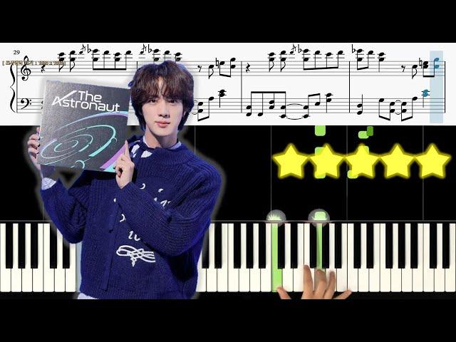 진 (Jin of BTS) - The Astronaut 《Piano Tutorial》 ⭐⭐⭐⭐⭐