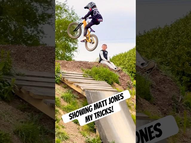 Showing Matt Jones my tricks!