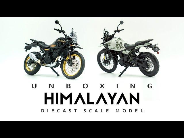 Unboxing Himalayan 450 Scale Model| Hanle Black & Kamet White | Royal Enfield Scale Model | R.E