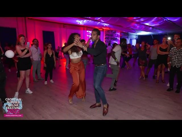 Maykel Fonts & Bersy Cortez - salsa social dancing | Croatian Summer Salsa Festival 2022 (Rovinj)