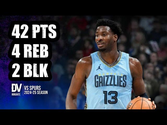 Jaren Jackson Jr. vs Spurs 42 pts 4 reb 2 blk | Mar 01, 2025 | Regular Season