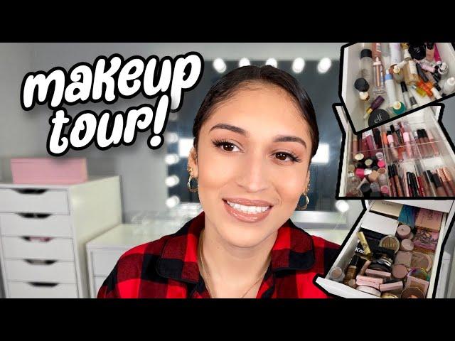 MY MAKEUP COLLECTION TOUR 2021 | Storage and Organization | Sandy Carina