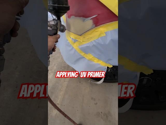 Rapid primer, UV primer. Car painting. Car body Repair Denting and painting #auto #car #automobile