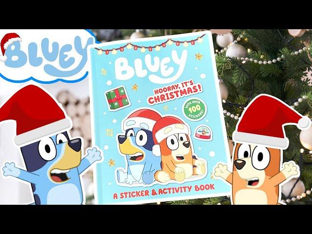  Bluey Hooray It's Christmas Sticker and Activity Book | Bluey DIY and Crafts! Veranda Santa 