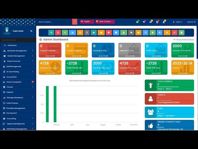 School Management System DEMO - School Management Software In Pakistan | WhatsApp +923482258263