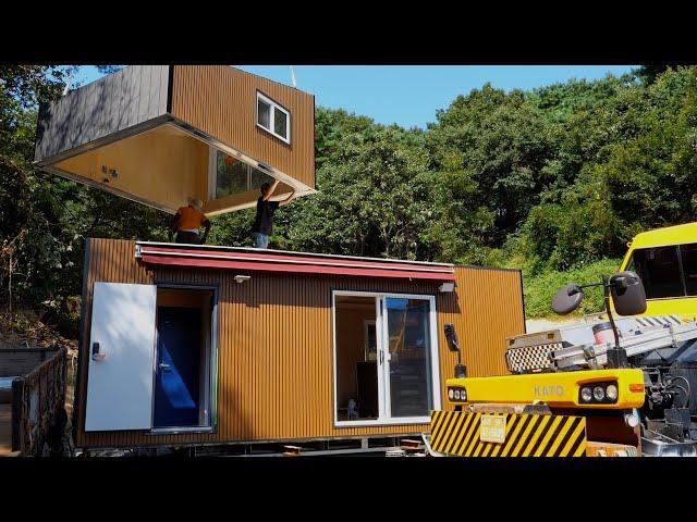 Process of Making Duplex Mobile Home. Skilled Korean Architects