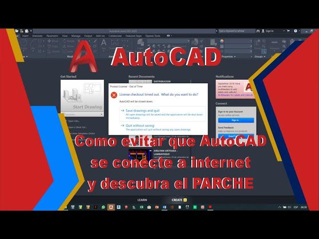 COMO EVITAR QUE AUTOCAD SE CONECTE A INTERNET Y DESCUBRA EL PARCHE