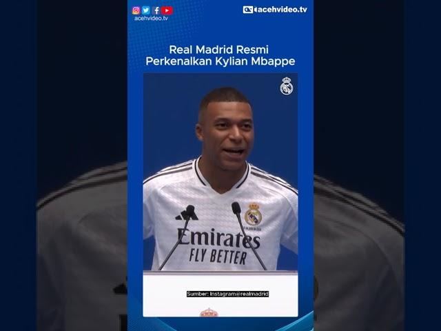 Real Madrid Resmi Perkenalkan Kylian Mbappe #shorts