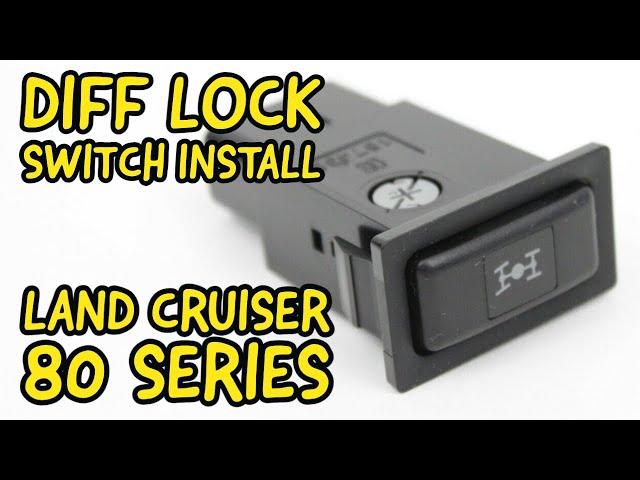 Land Cruiser Center Differential Lock CDL Switch Addition Installation Toyota FZJ80 Lexus LX450 FJ80